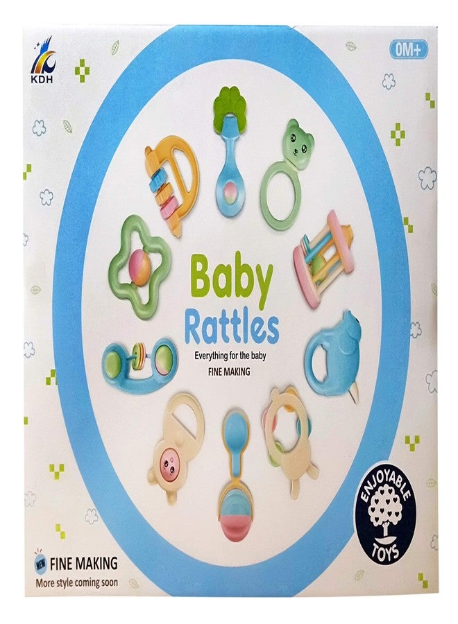 Plutofit? Colourful 8 Rattles Set for Infant Kids - Image 2